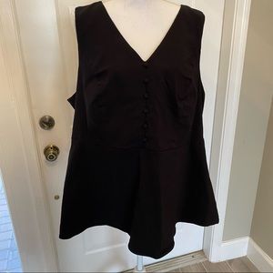 Torrid sleeveless peplum top